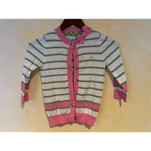 Girls Size 8 Nicholas & Bears Stripe Cardigan Sweater